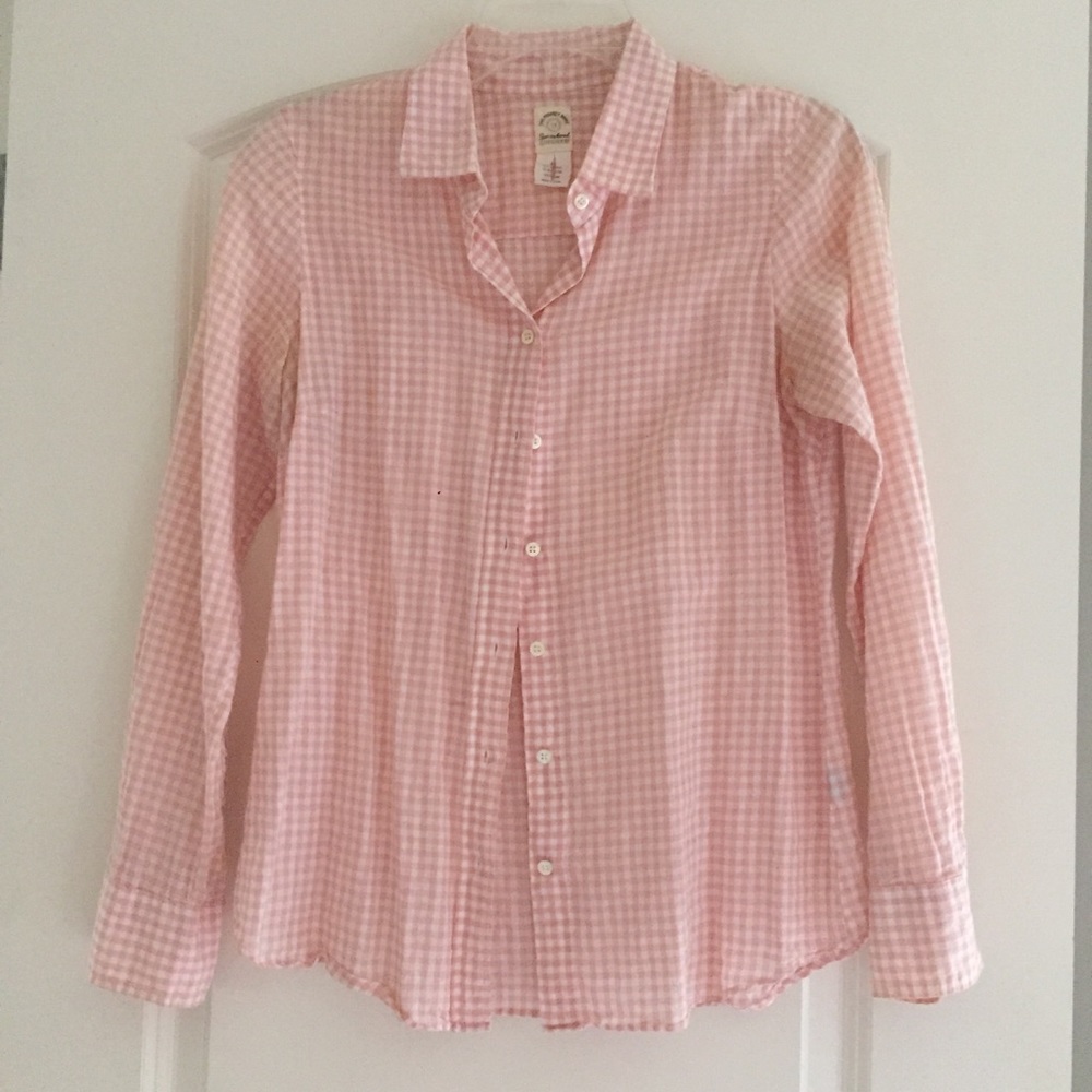 Adorable Pink Gingham Shirt!